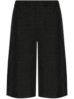 Жаккардовые шорты-бермуды Alexander McQueen, черный