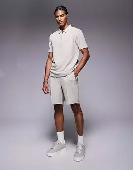 Жаккардовые шорты River Island в цвете «камень»