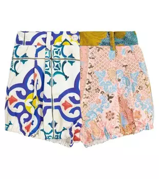 Жаккардовые шорты с цветочным принтом Dolce&Gabbana, мультиколор
