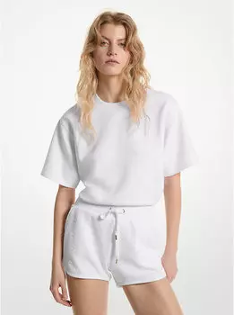 Жаккардовые шорты с логотипом Michael Kors, белый