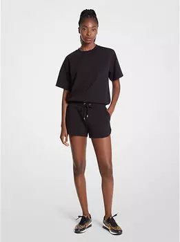 Жаккардовые шорты с логотипом Michael Kors, черный
