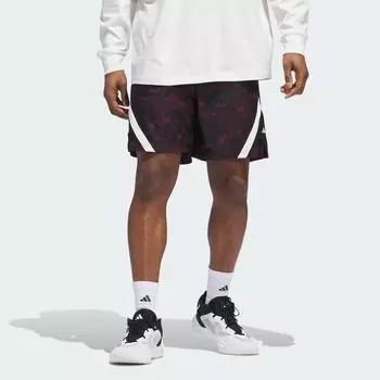 Жаккардовые шорты Select Adidas, цвет Maroon/Cloud White