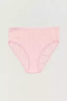 Жаккардовые трусики с высокой талией Fullamoda, лосось