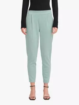 Жаккардовые узкие брюки kate в елочку ICHI, цвет Beryl Green/Almond