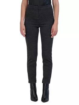 Жаккардовые узкие брюки с узором «гусиные лапки» Ookie & Lala, цвет Black Grey