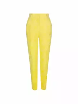 Жаккардовые зауженные брюки Dolce&Gabbana, жёлтый