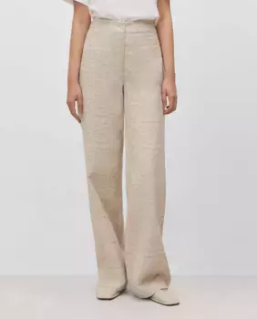 Жаккардовые женские брюки Simorra, бежевый