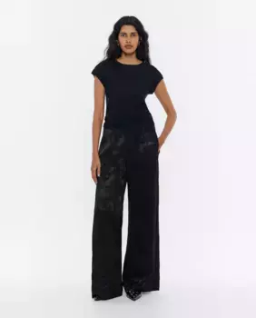 Жаккардовые женские джоггеры с карманами Bimba y Lola, черный