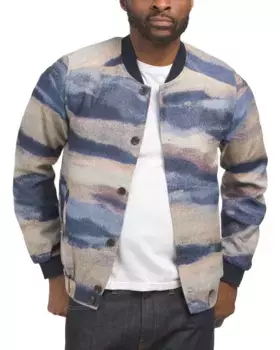 Жаккардовый бомбер Scotch & Soda, синий