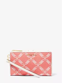 Жаккардовый браслет Jet Set с крупным логотипом Empire Michael Kors, коралловый