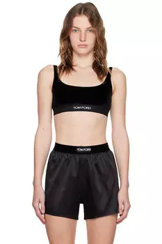 Жаккардовый бюстгальтер Tom Ford, черный