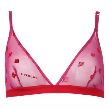 Жаккардовый бюстгальтер Живанши, Розовый/Красный