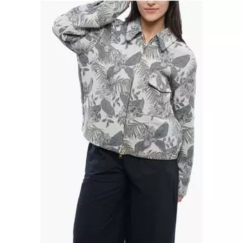 Жаккардовый цветочный узор TIMBER верхняя рубашка Woolrich, Light Blue