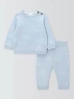 Жаккардовый джемпер и леггинсы слоненок John Lewis, синий