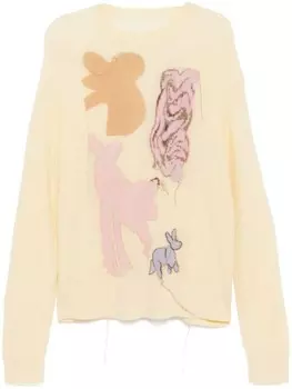 Жаккардовый джемпер JNBY, желтый