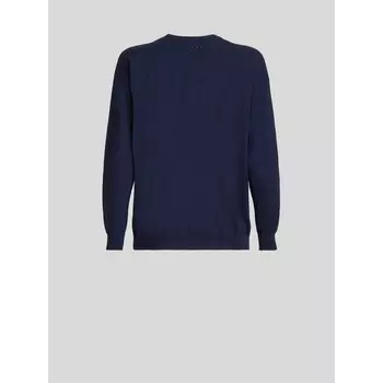 Жаккардовый джемпер с редким цветком Etro, синий