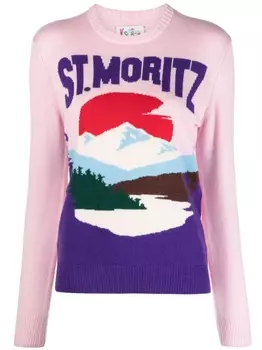 Жаккардовый джемпер St. Moritz MC2 Saint Barth, розовый