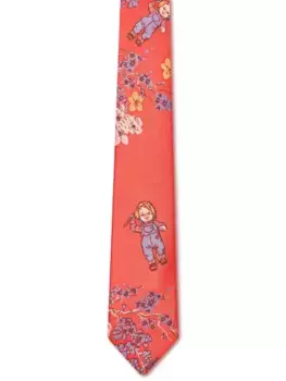 Жаккардовый галстук Chuncky GCDS, красный