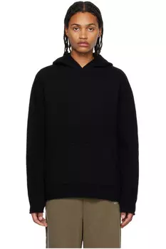 Жаккардовый худи We11Done, черный