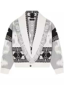 Жаккардовый кардиган Icon Alanui, белый