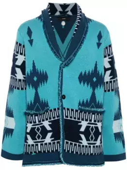 Жаккардовый кардиган Icon Alanui, синий