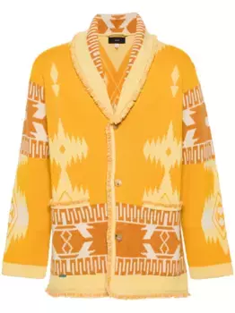 Жаккардовый кардиган Icon Alanui, желтый