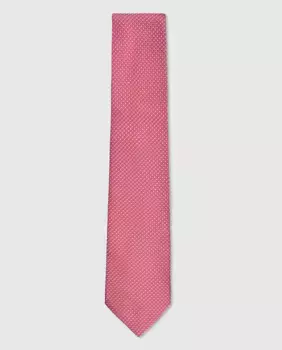 Жаккардовый мужской галстук Olimpo, розовый