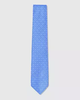 Жаккардовый мужской галстук Olimpo, темно-синий