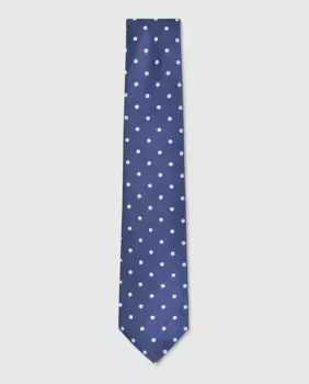Жаккардовый мужской галстук Olimpo, темно-синий