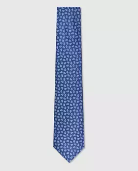 Жаккардовый мужской галстук Olimpo, темно-синий