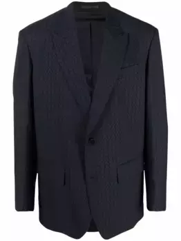 Жаккардовый пиджак с монограммой VALENTINO GARAVANI, синий