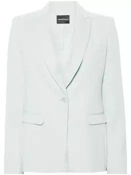 Жаккардовый пиджак с узором Emporio Armani, зеленый