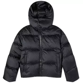 Жаккардовый пуховик AMIRI, черный