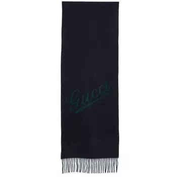 Жаккардовый шарф Gg Gucci, синий
