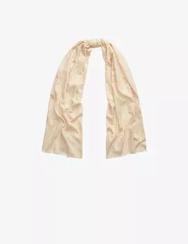 Жаккардовый шарф Lauren Ralph Lauren, кремовый