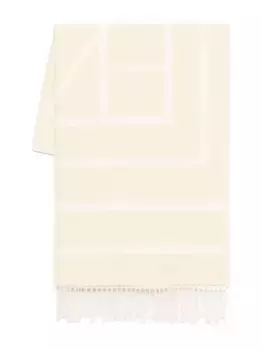 Жаккардовый шарф с монограммой TOTEME, нейтральный
