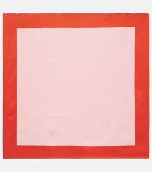 Жаккардовый шелковый шарф toile iconographe Valentino, мультиколор