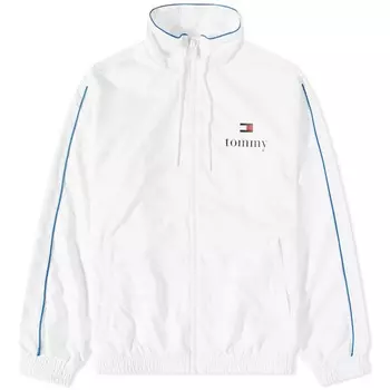 Жаккардовый спортивный куртка Tommy Jeans TJCU с монограммой, экрю