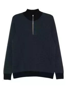 Жаккардовый свитер N.Peal, синий