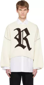 Жаккардовый свитер Off-White Raf Simons