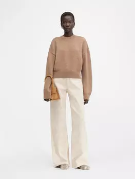 Жаккардовый свитер с логотипом JACQUEMUS The Jacquemus knit, светло-коричневый