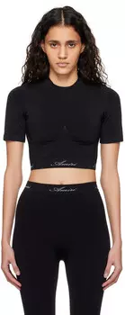 Жаккардовый топ AMIRI, черный
