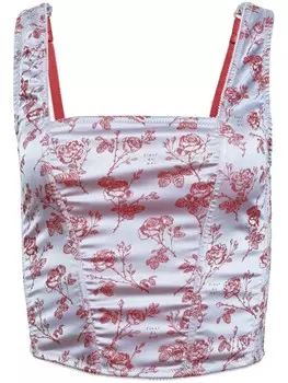 Жаккардовый топ Rose Fleur Du Mal, синий