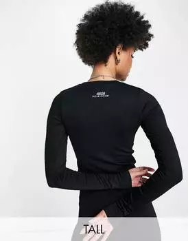 Жаккардовый топ с базовым слоем ASOS 4505 Tall