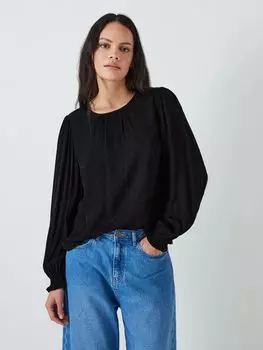 Жаккардовый топ с животным принтом John Lewis ANYDAY, черный