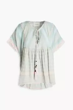 Жаккардовый топ Sammy с кисточками SUMMERY COPENHAGEN, синий