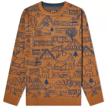 Жаккардовый трикотаж Kavu Highline Crew