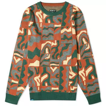 Жаккардовый трикотаж Kavu Highline Crew