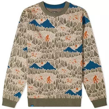 Жаккардовый трикотаж Kavu Highline Crew