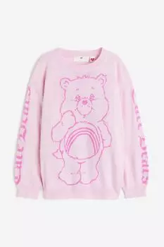 Жаккардовый трикотажный свитер H&M